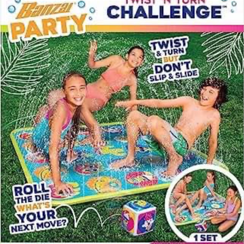 BRAND NEW sealed banzai party twist n turn challenge water sprinkling toy